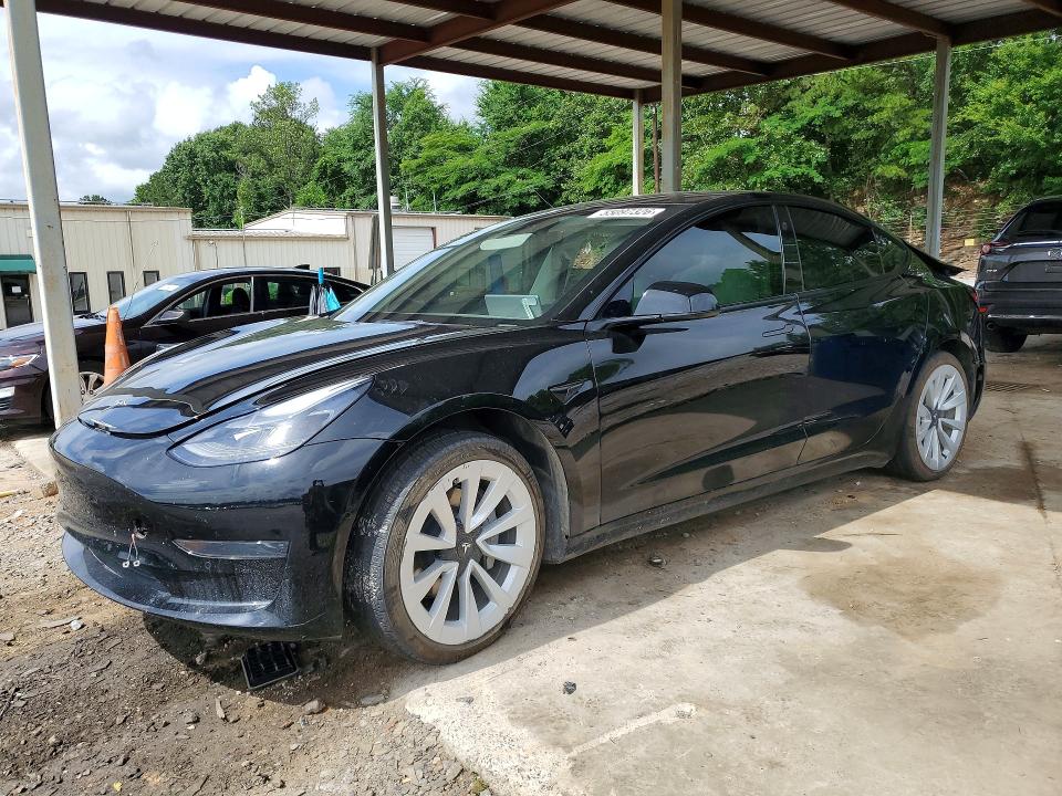 2021 Tesla Model 3 VIN 5YJ3E1EA3MF095862 COPART salvage auction — REAR END, AL - CERT OF TITLE-SALVAGE TITLE (P), sold $250 on 2026-07-28 (photo 1)