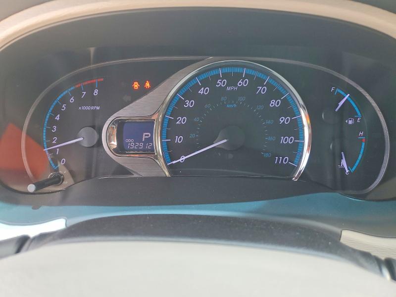 2014 Toyota Sienna VIN 5TDYK3DC3ES492420 COPART salvage auction — FRONT END, Tn - Salvage Certificate, sold $2,350 on 2026-07-27 (photo 9)