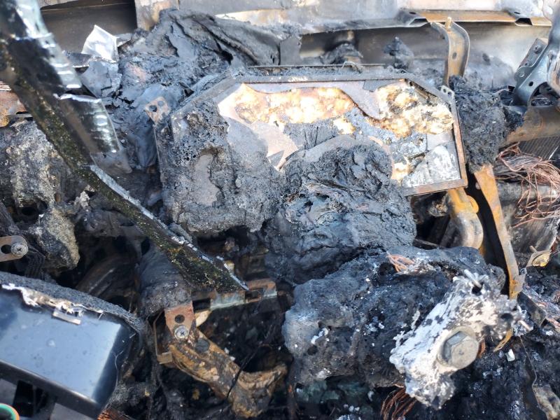 2025 Mazda Cx-90 VIN JM3KKCHD4S1243326 COPART salvage auction — Burn Interior, Fl - Certificate Of Destruction, sold $3,050 on 2026-07-17 (photo 9)