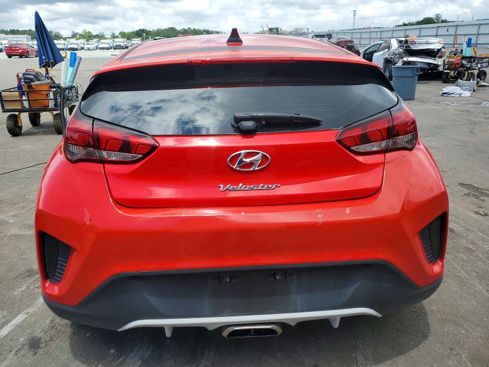 2019 Hyundai Veloster VIN KMHTG6AF6KU017391 COPART salvage auction — FRONT END, Fl - Certificate Of Destruction, sold $2,250 on 2026-07-20 (photo 6)