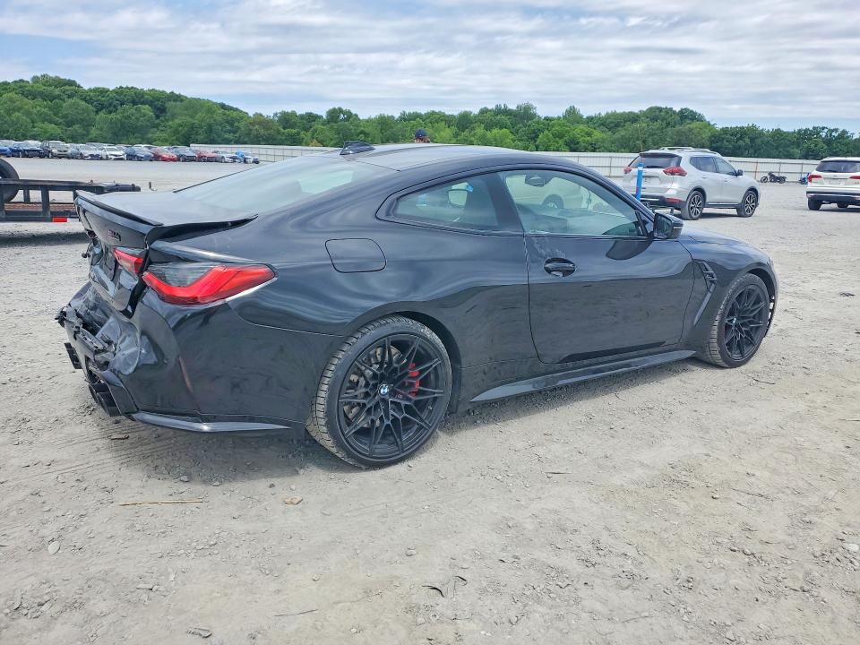 2022 BMW M4 VIN WBS33AZ02NCJ19017 COPART salvage auction — REAR END, Nc - Salvage Certificate Of Title, sold $25,500 on 2026-07-22 (photo 3)