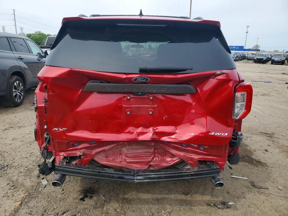 2024 Ford Explorer VIN 1FMSK8DH7RGA81824 COPART salvage auction — REAR END, Mi - Certificate Of Title, sold $12,200 on 2026-07-28 (photo 6)
