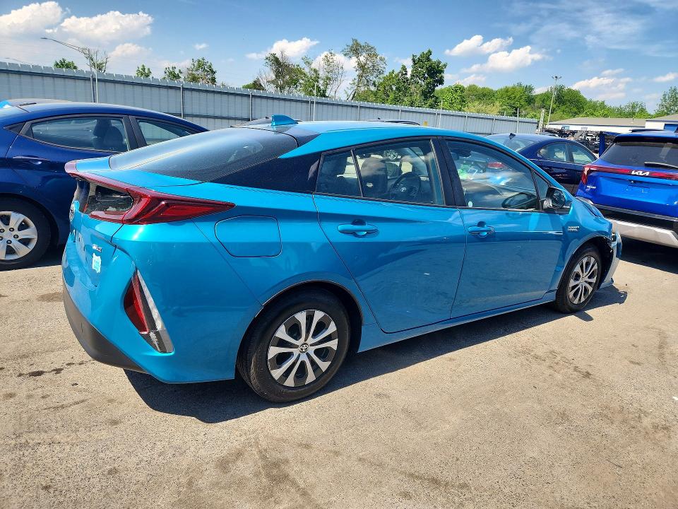 2022 Toyota Prius VIN JTDKAMFP8N3227251 COPART salvage auction — FRONT END, NJ - CERT OF TITLE-SALVAGE, sold $8,800 on 2026-07-28 (photo 3)