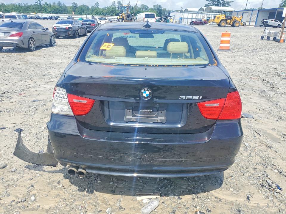 2011 BMW 3er VIN WBAPH7C50BE677060 COPART salvage auction — REAR END, GA - CERT OF TITLE-SALVAGE, sold $425 on 2026-07-08 (photo 6)