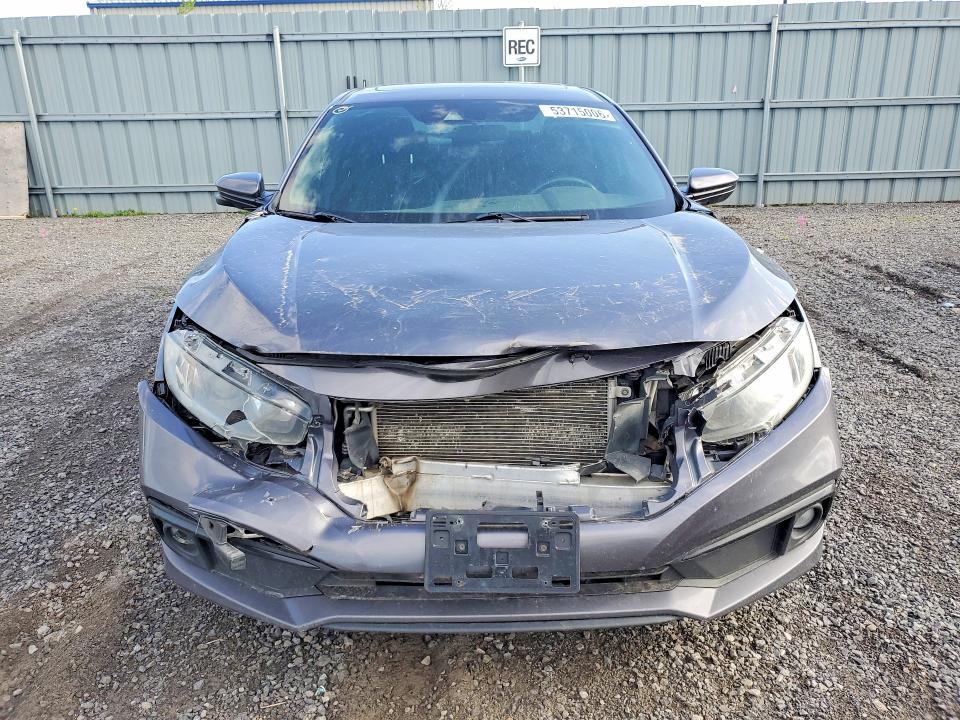 2019 Honda Civic VIN 2HGFC2F80KH025569 COPART salvage auction — FRONT END, On - Permit Salvage, sold $4,150 on 2026-07-02 (photo 5)