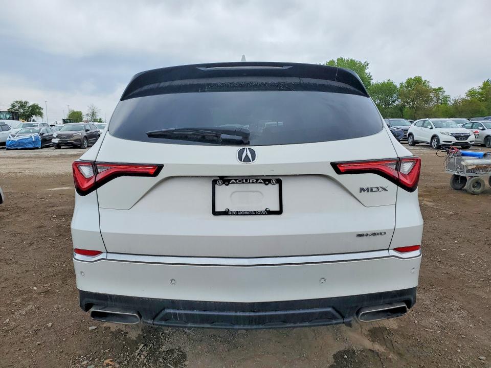 2023 Acura Mdx VIN 5J8YE1H40PL036606 COPART salvage auction — FRONT END, Ia - Cert Of Title-Salvage Title, sold $5,100 on 2026-07-24 (photo 6)