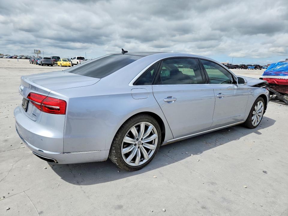 2016 Audi A8 VIN WAU34AFDXGN012300 COPART salvage auction — FRONT END, Tx - Salvage Vehicle Title, sold $1,750 on 2026-07-10 (photo 3)