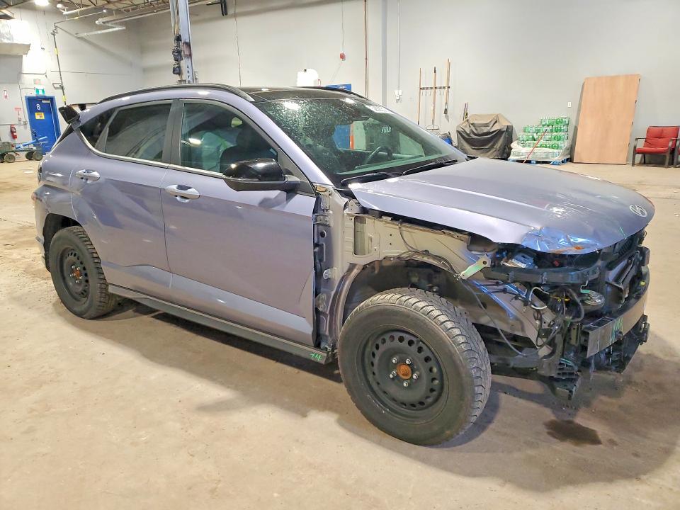 2024 Hyundai Kona VIN KM8HECA3XRU113311 COPART salvage auction — FRONT END, Nb - Salvage Title, sold $7,100 on 2026-07-16 (photo 4)