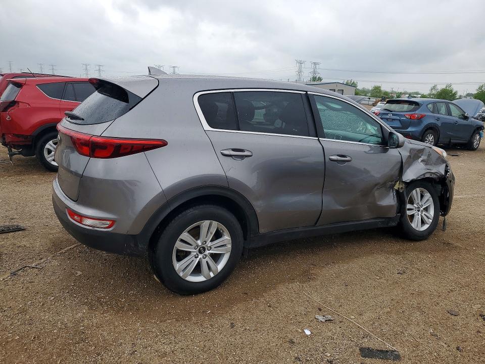 2019 Kia Sportage VIN KNDPM3ACXK7491068 COPART salvage auction — SIDE, Il - Salvage Certificate, sold $2,900 on 2026-07-14 (photo 3)