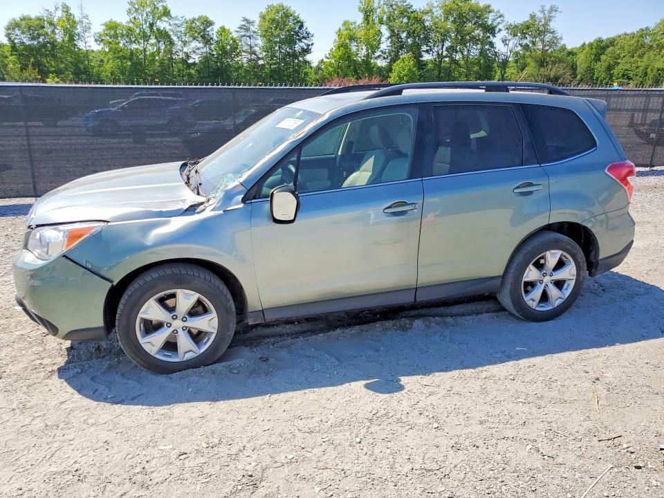 2014 Subaru Forester VIN JF2SJAHC3EH539796 COPART salvage auction — FRONT END, Sc - Cert Of Title-Salvage, sold $1,800 on 2026-07-06 (photo 1)