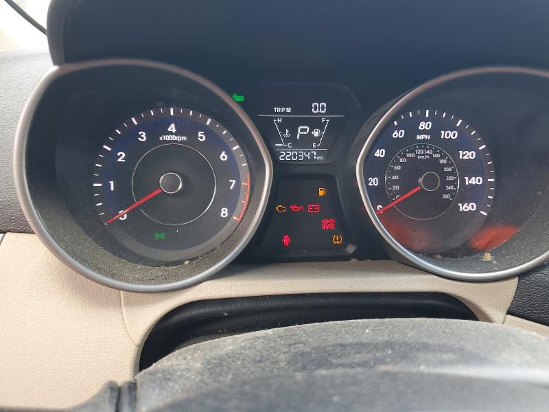 2016 Hyundai VIN 5NPDH4AE1GH771897 COPART salvage auction — VANDALISM, Nc - Salvage Certificate Of Title, sold $275 on 2026-07-31 (photo 9)