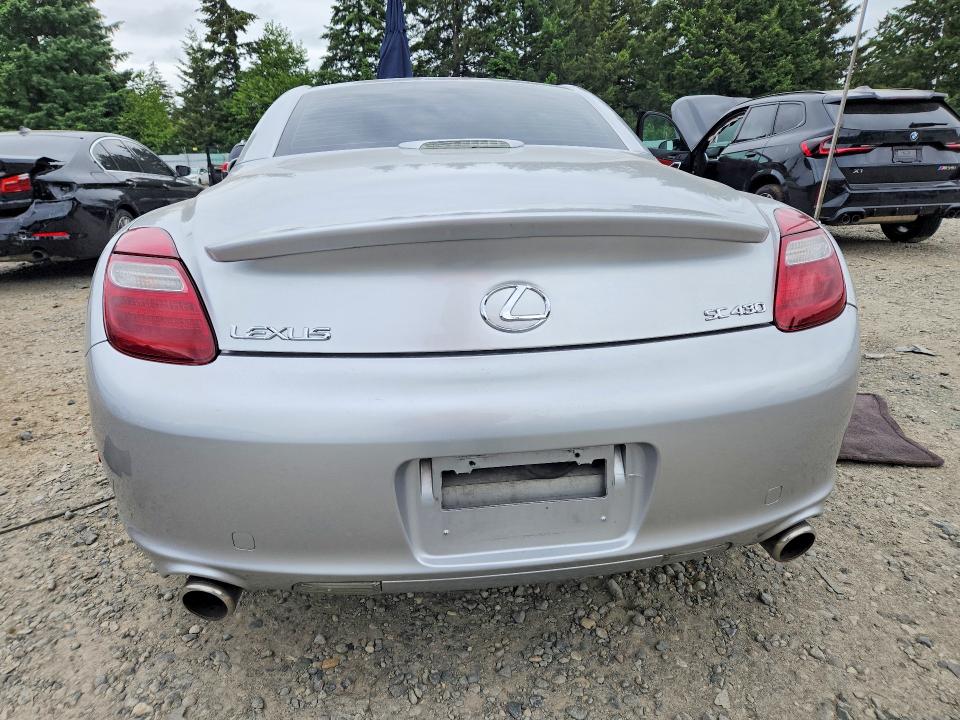 2006 Lexus Sc 430 VIN JTHFN48Y969002992 COPART salvage auction — FRONT END, Wa - Bill Of Sale, sold $1,450 on 2026-07-07 (photo 6)