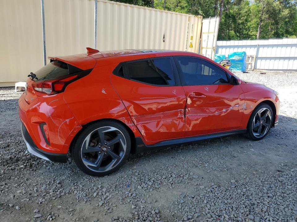 2019 Hyundai Veloster VIN KMHTH6AB9KU013104 COPART salvage auction — SIDE, Ga - Cert Of Title-Salvage, sold $3,800 on 2026-07-14 (photo 3)