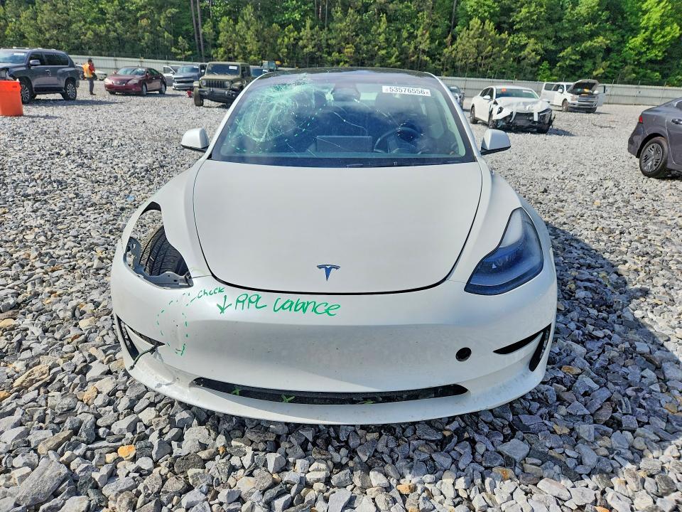 2023 Tesla VIN 5YJ3E1EA6PF649576 COPART salvage auction — FRONT END, Ga - Cert Of Title-Salvage, sold $7,500 on 2026-07-09 (photo 5)