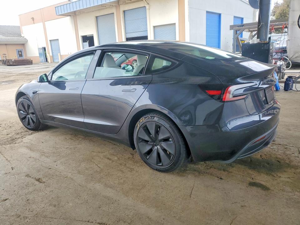 2025 Tesla VIN 5YJ3E1EA1SF932783 COPART salvage auction — REAR END, Ca - Salvage Certificate, sold $20 on 2026-07-21 (photo 2)