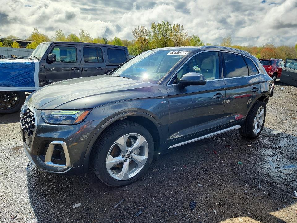2024 Audi VIN WA1EAAFY0R2021660 COPART salvage auction — REAR END, Ma - Cert Of Title-Salvage, sold $18,300 on 2026-07-08 (photo 1)