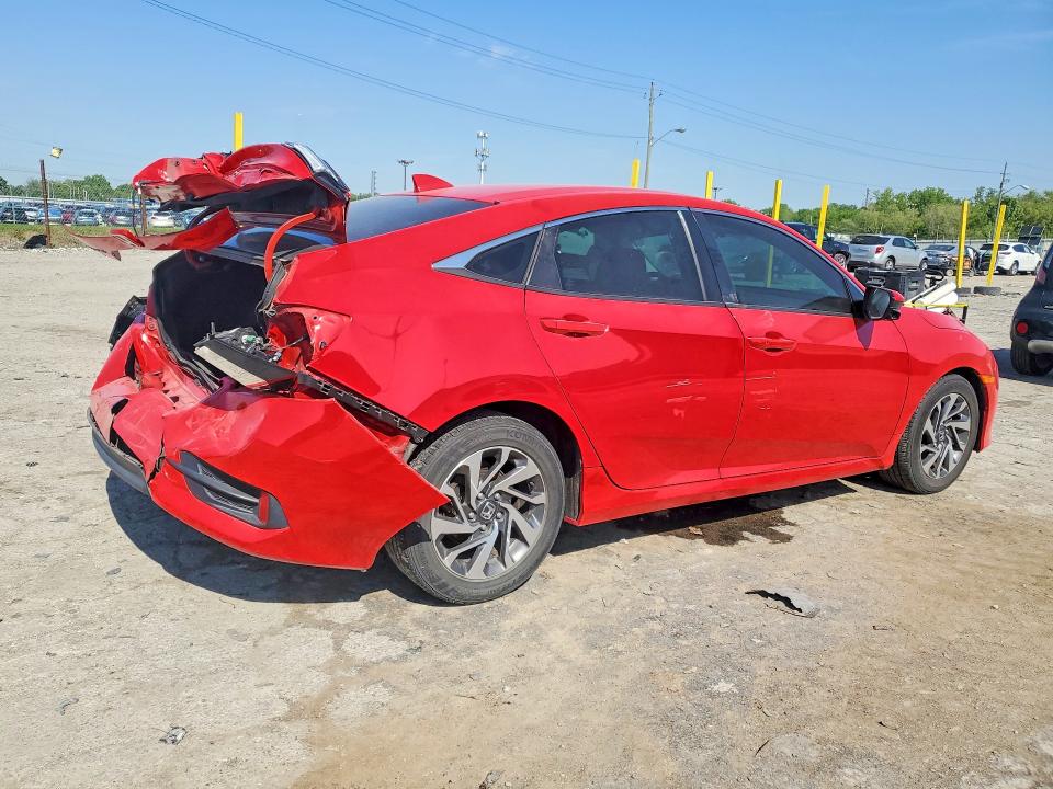 2018 Honda Civic VIN 2HGFC2F76JH538556 COPART salvage auction — REAR END, In - Certificate Of Title, sold $6,800 on 2026-07-02 (photo 3)