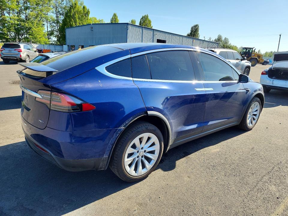2018 Tesla Model x VIN 5YJXCDE22JF089595 COPART salvage auction — FRONT END, Or - Salvage Title Certificate, sold $750 on 2026-07-29 (photo 3)