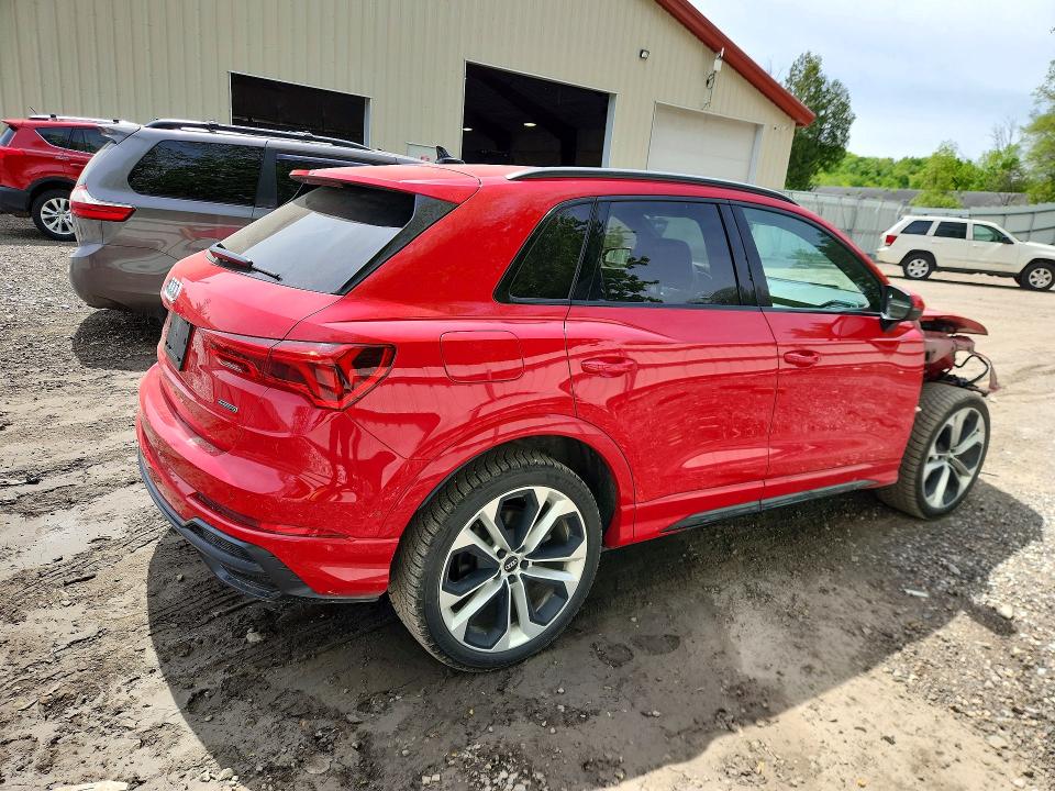 2021 Audi Q3 VIN WA1EECF32M1127918 COPART salvage auction — FRONT END, Vt - Cert Of Title-Salvage Vehicle, sold $5,700 on 2026-07-20 (photo 3)