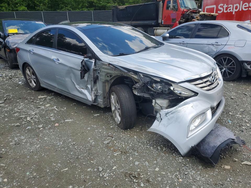 2012 Hyundai Sonata VIN 5NPEC4AC9CH357360 COPART salvage auction — FRONT END, Md - Cert Of Salvage > 75% Damage, sold $225 on 2026-07-28 (photo 4)