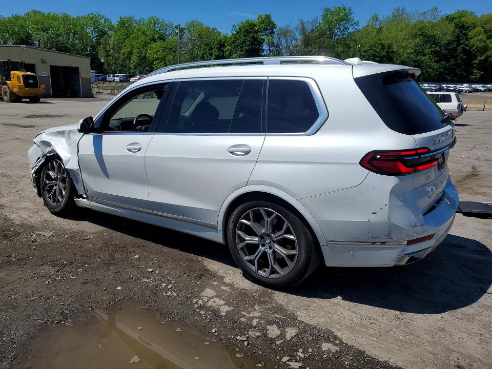 2025 BMW X7 VIN 5UX23EM07S9Z65653 COPART salvage auction — FRONT END, Ny - Mv-907A Salvage Certificate, sold $38,500 on 2026-07-02 (photo 2)