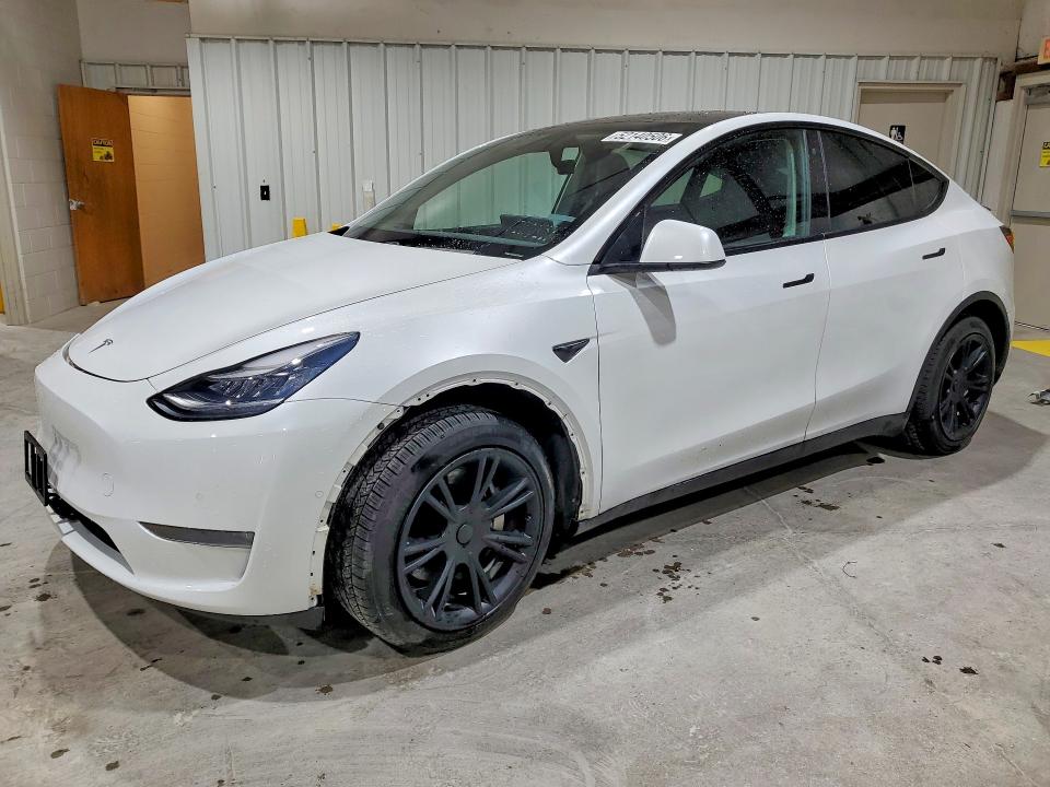 2020 Tesla Model y VIN 5YJYGDEF6LF017295 COPART salvage auction — SIDE, Ny - Mv-907A Salvage Certificate, sold $9,300 on 2026-07-27 (photo 1)