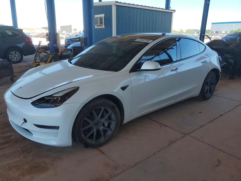 2022 Tesla VIN 5YJ3E1EB0NF160239 COPART salvage auction — REAR END, Az - Cert Of Title - Salvage, sold $6,900 on 2026-07-23 (photo 1)