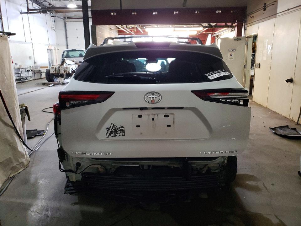 2024 Toyota Highlander VIN 5TDKDRBH5RS537607 COPART salvage auction — REAR END, Ak - Bill Of Sale- Salvage, sold $2,600 on 2026-07-28 (photo 6)