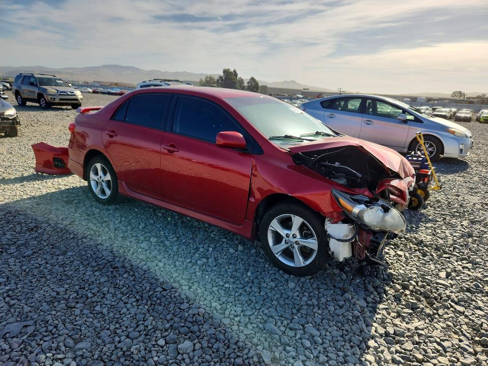 2013 Toyota Corolla VIN 5YFBU4EE1DP184840 COPART salvage auction — FRONT END, Ca - Salvage Certificate, sold $650 on 2026-07-13 (photo 4)