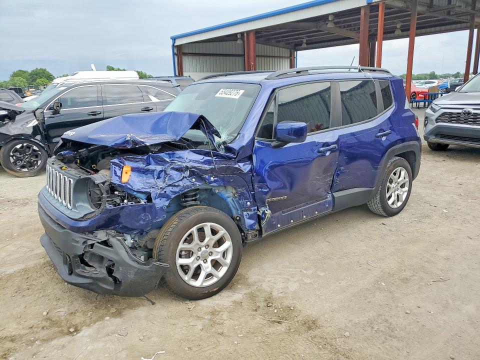 2017 Jeep Renegade VIN ZACCJABBXHPG43931 COPART salvage auction — FRONT END, Fl - Cert Of Title Slvg Rebuildable, sold $950 on 2026-07-31 (photo 1)