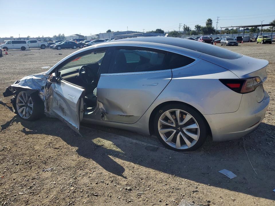 2018 Tesla Model 3 VIN 5YJ3E1EB2JF116947 COPART salvage auction — FRONT END, CA - SALVAGE CERTIFICATE, sold $175 on 2026-07-21 (photo 2)