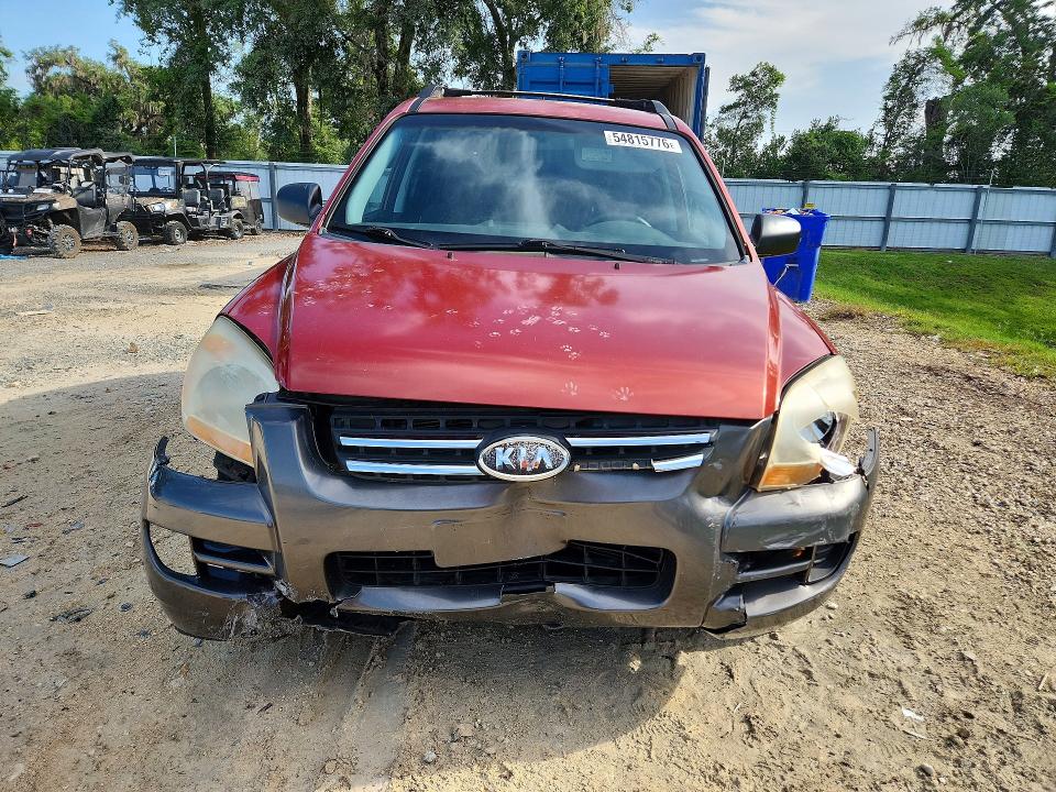 2008 Kia Sportage VIN KNDJF724287500062 COPART salvage auction — FRONT END, Fl - Cert Of Title Slvg Rebuildable, sold $975 on 2026-07-14 (photo 5)