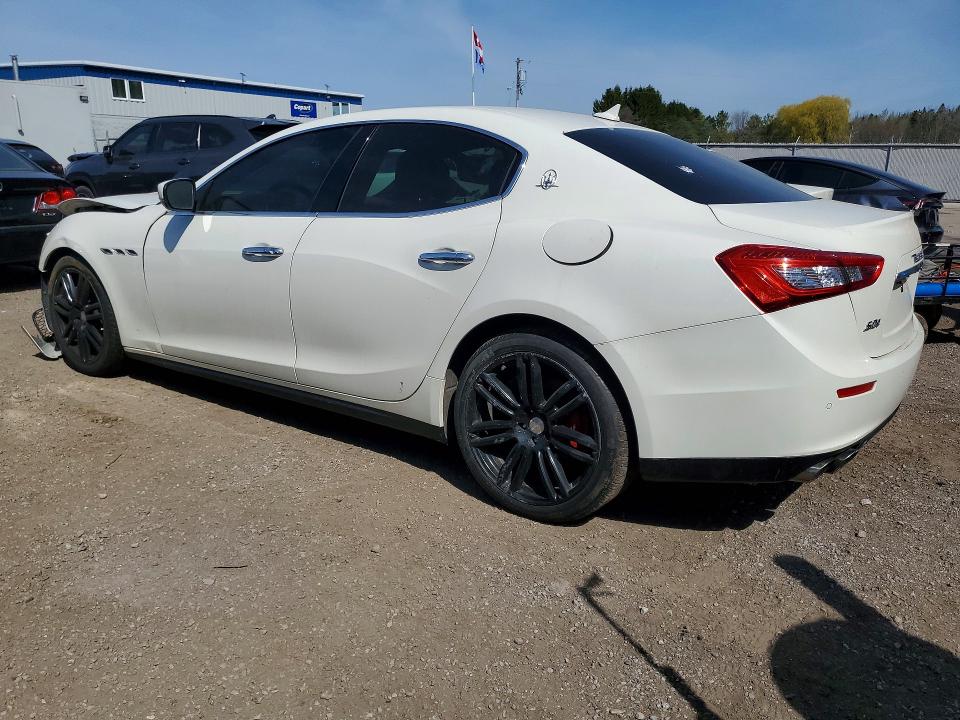 2017 Maserati Ghibli VIN ZAM57RTLXH1198857 COPART salvage auction — FRONT END, On - Permit Salvage, sold $4,150 on 2026-08-11 (photo 2)