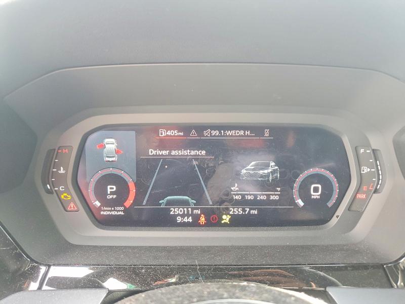 2025 Audi A3 VIN WAUGUDGY3SA039682 COPART salvage auction — SIDE, Fl - Cert Of Title Slvg Rebuildable, sold $15 on 2026-07-24 (photo 9)