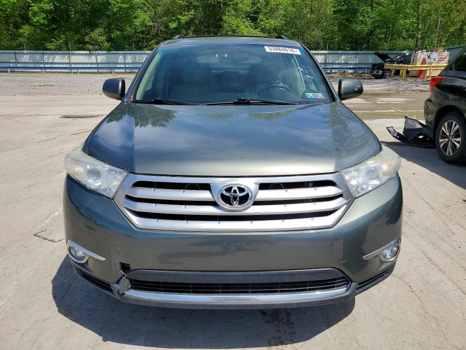 2012 Toyota Highlander VIN 5TDBK3EH7CS117224 COPART salvage auction — MECHANICAL, Pa - Cert Of Title, sold $4,550 on 2026-07-02 (photo 5)