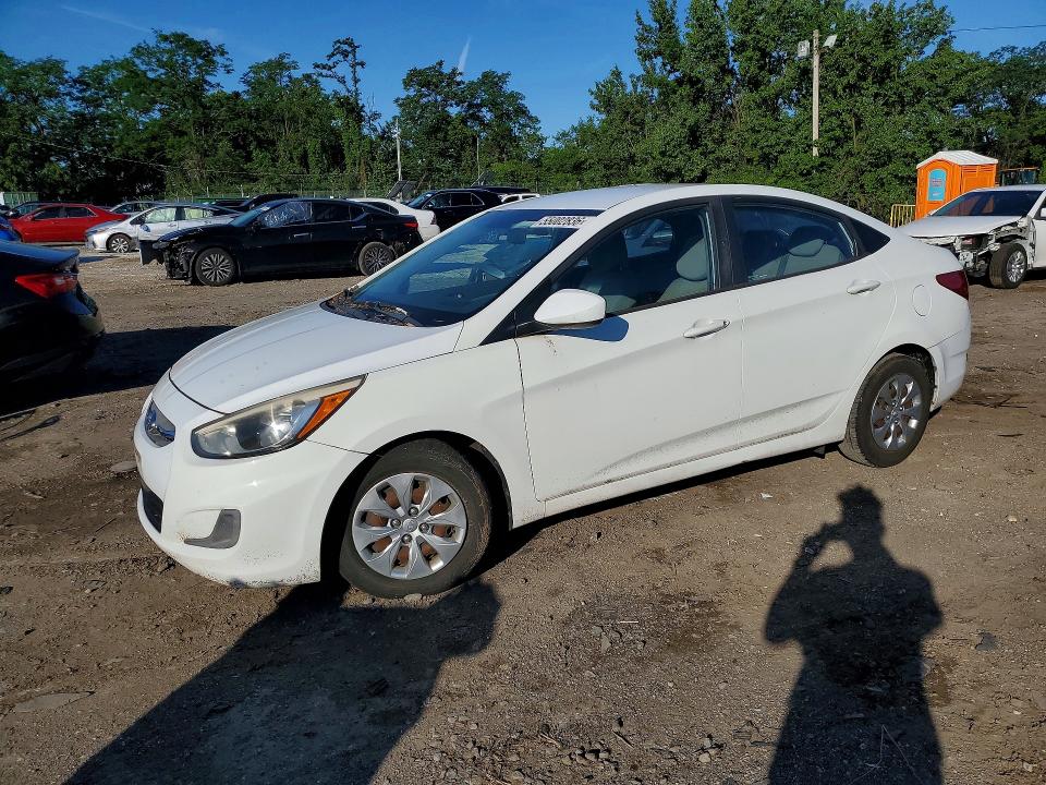 2017 Hyundai Accent VIN KMHCT4AEXHU309822 — COPART salvage auction photo