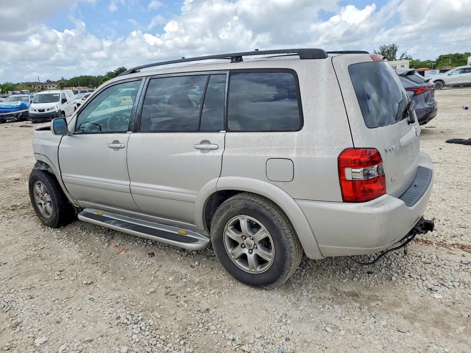2006 Toyota Highlander VIN JTEGP21A860102664 COPART salvage auction — FRONT END, FL - CERT OF TITLE SLVG REBUILDABLE, sold $575 on 2026-07-31 (photo 2)