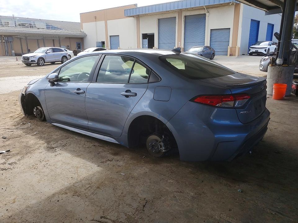 2022 Toyota Corolla VIN JTDS4MCEXN3504234 COPART salvage auction — STRIPPED, Ca - Salvage Certificate, sold $6,600 on 2026-07-02 (photo 2)