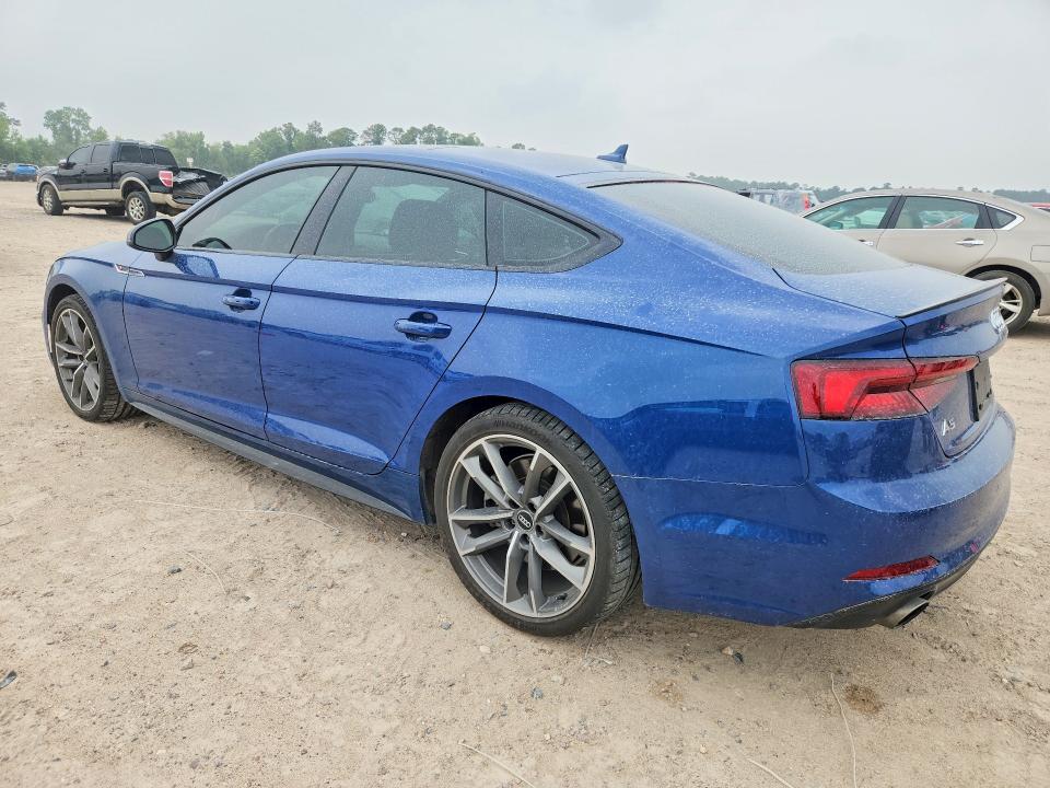 2019 Audi A5 VIN WAUENCF52KA023737 COPART salvage auction — UNDERCARRIAGE, Tx - Salvage Vehicle Title, sold $15,300 on 2026-07-17 (photo 2)