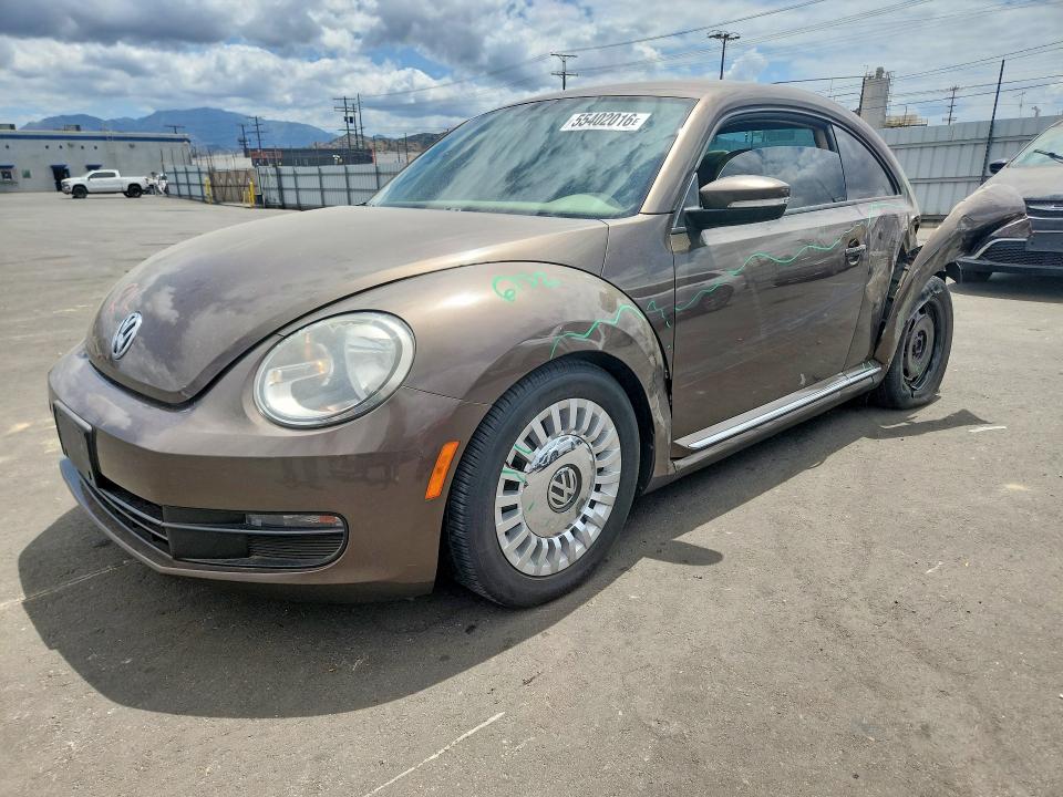 2015 Volkswagen Beetle VIN 3VWJ17ATXFM603124 COPART salvage auction — REAR END, Ca - Salvage Certificate, sold $1,350 on 2026-07-08 (photo 1)