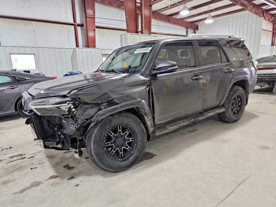 2016 Toyota 4runner VIN JTEZU5JR3G5120051 COPART salvage auction — FRONT END, TX - SALVAGE VEHICLE TITLE (P), sold $8,600 on 2026-07-08 (photo 1)