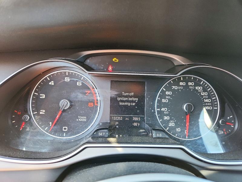 2013 Audi A4 VIN WAUFFAFL0DN027415 COPART salvage auction — SIDE, NJ - CERT OF TITLE-SALVAGE, sold $1,250 on 2026-07-21 (photo 9)