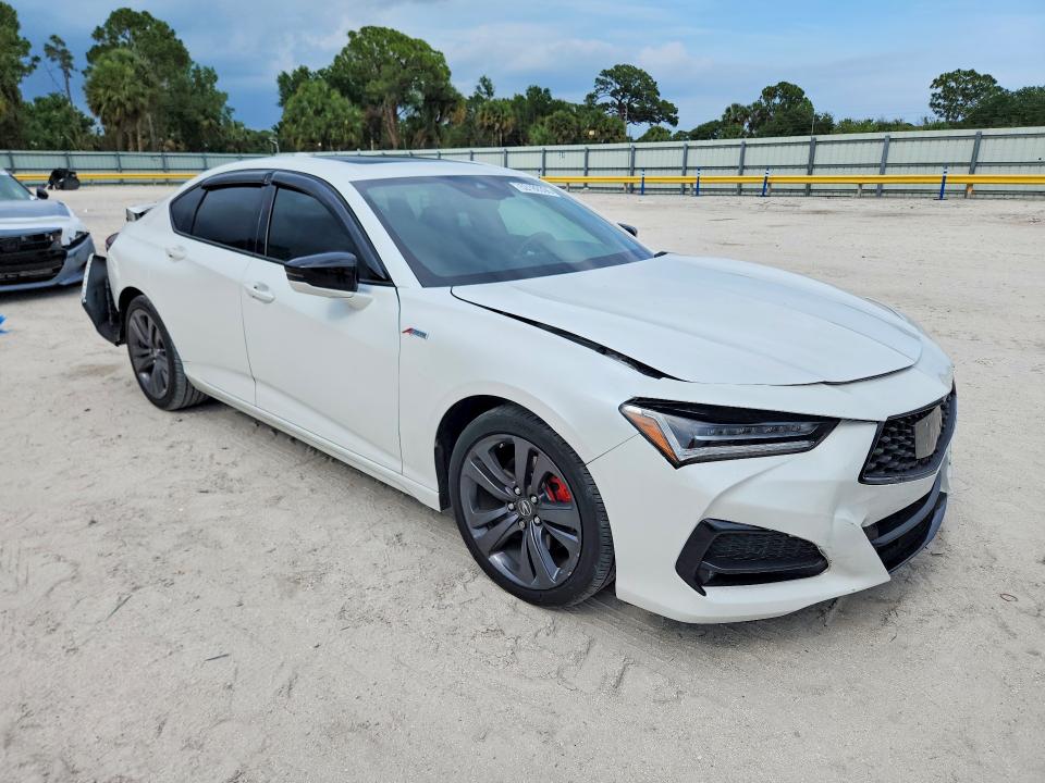 2022 Acura Tlx VIN 19UUB5F51NA002015 COPART salvage auction — REAR END, Fl - Cert Of Title Slvg Rebuildable, sold $7,600 on 2026-07-22 (photo 4)