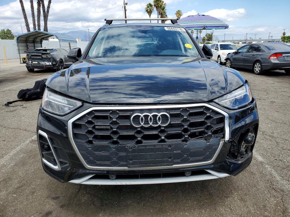 2024 Audi Q5 VIN WA1G2AFY7R2121423 COPART salvage auction — FRONT END, Ca - Salvage Certificate, sold $4,700 on 2026-07-24 (photo 5)
