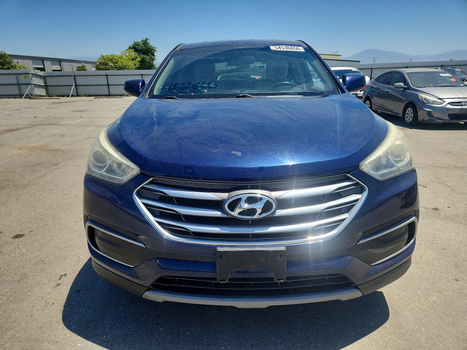 2018 Hyundai Santa fe VIN 5XYZT3LB3JG543092 COPART salvage auction — REAR END, Ca - Salvage Certificate, sold $2,050 on 2026-07-10 (photo 5)