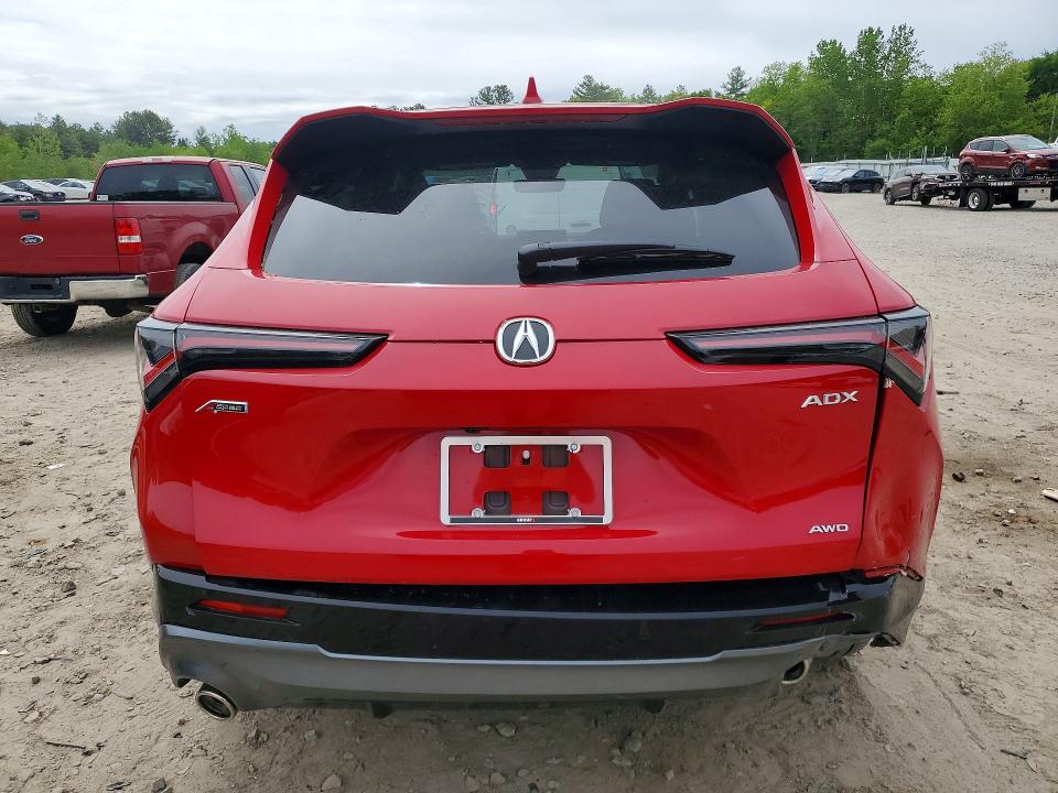 2025 Acura Adx VIN 3HDSA2H56SM712125 COPART salvage auction — REAR END, Ma - Cert Of Title-Salvage, sold $13,300 on 2026-07-27 (photo 6)