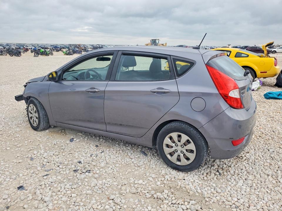 2017 Hyundai Accent VIN KMHCT5AEXHU335181 COPART salvage auction — FRONT END, TX - SALVAGE VEHICLE TITLE (P), sold $850 on 2026-07-02 (photo 2)