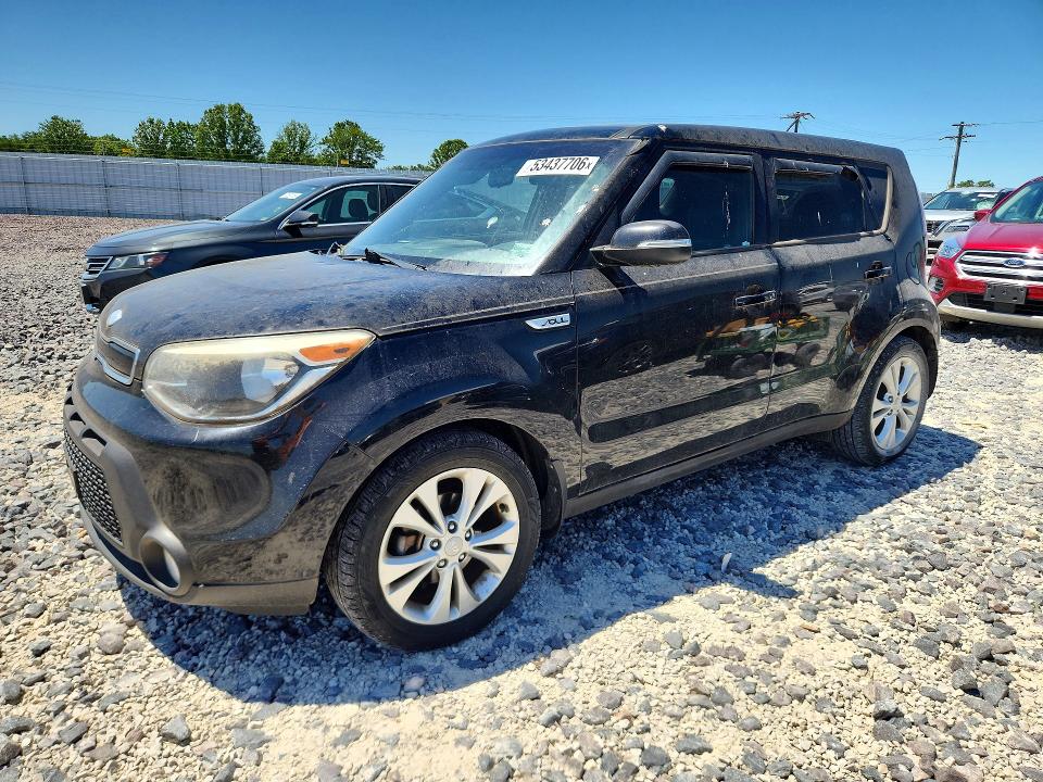 2014 Kia Soul VIN KNDJP3A57E7743216 COPART salvage auction — HAIL, Mo - Salvage Certificate Of Title, sold $1,000 on 2026-07-06 (photo 1)