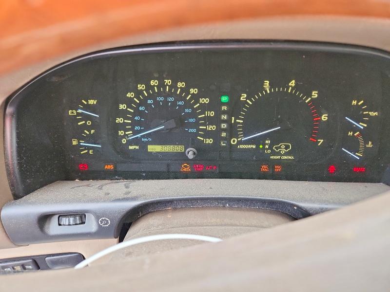 2000 Lexus Lx VIN JT6HT00W4Y0120384 COPART salvage auction — ALL OVER, Ca - Salvage Certificate, sold $925 on 2026-07-13 (photo 9)