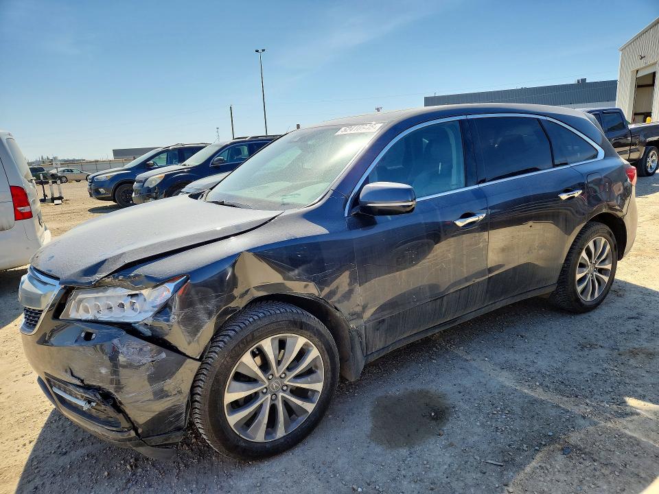 2016 Acura Mdx VIN 5FRYD4H60GB507580 COPART salvage auction — FRONT END, Ab - Bos - Salvage, sold $2,100 on 2026-07-09 (photo 1)